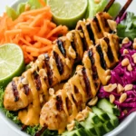 Chicken Satay – Spring Roll Bowls First Image First Image