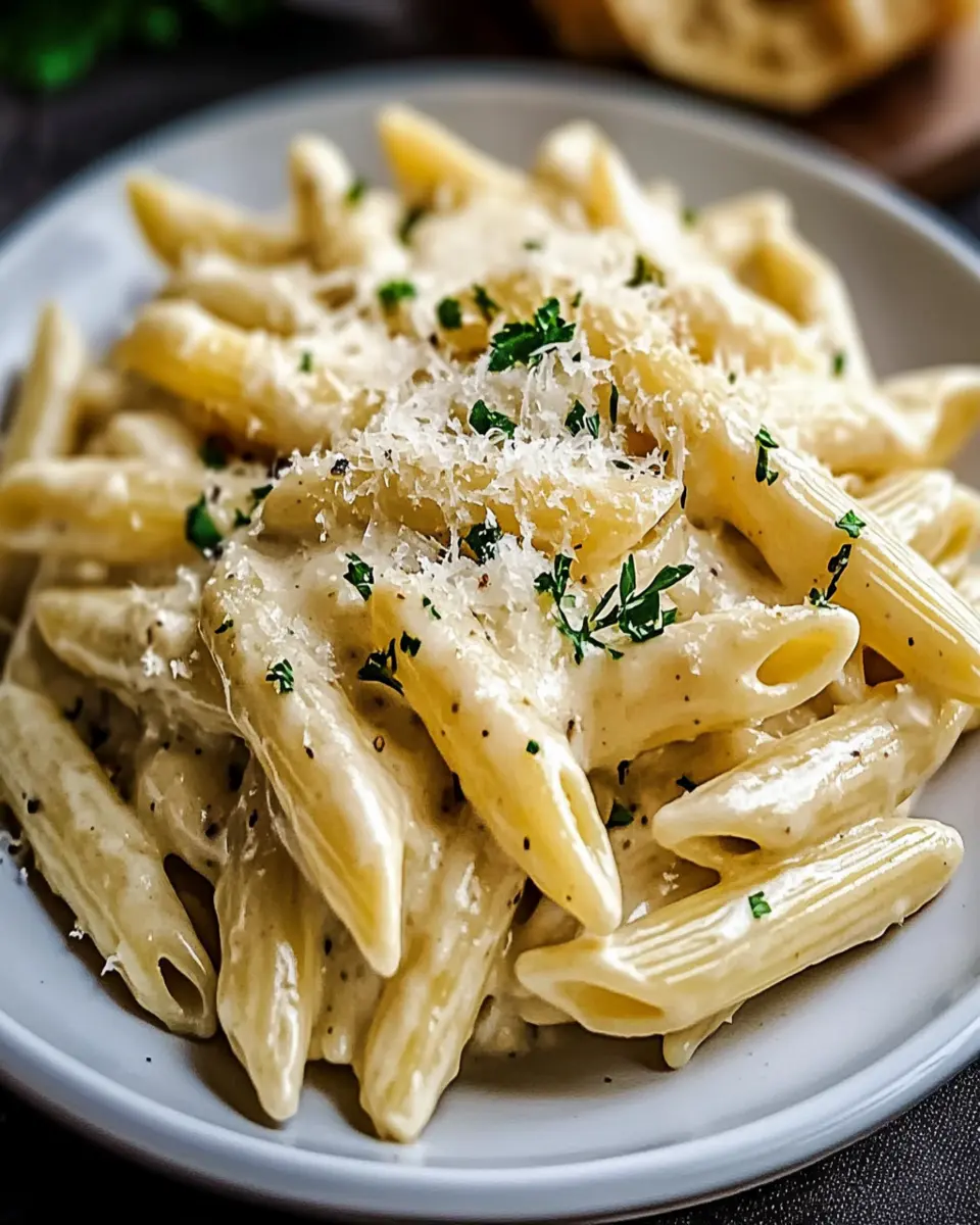Easy Creamy Garlic Penne-Quick & Delicious Pasta First Image First Image