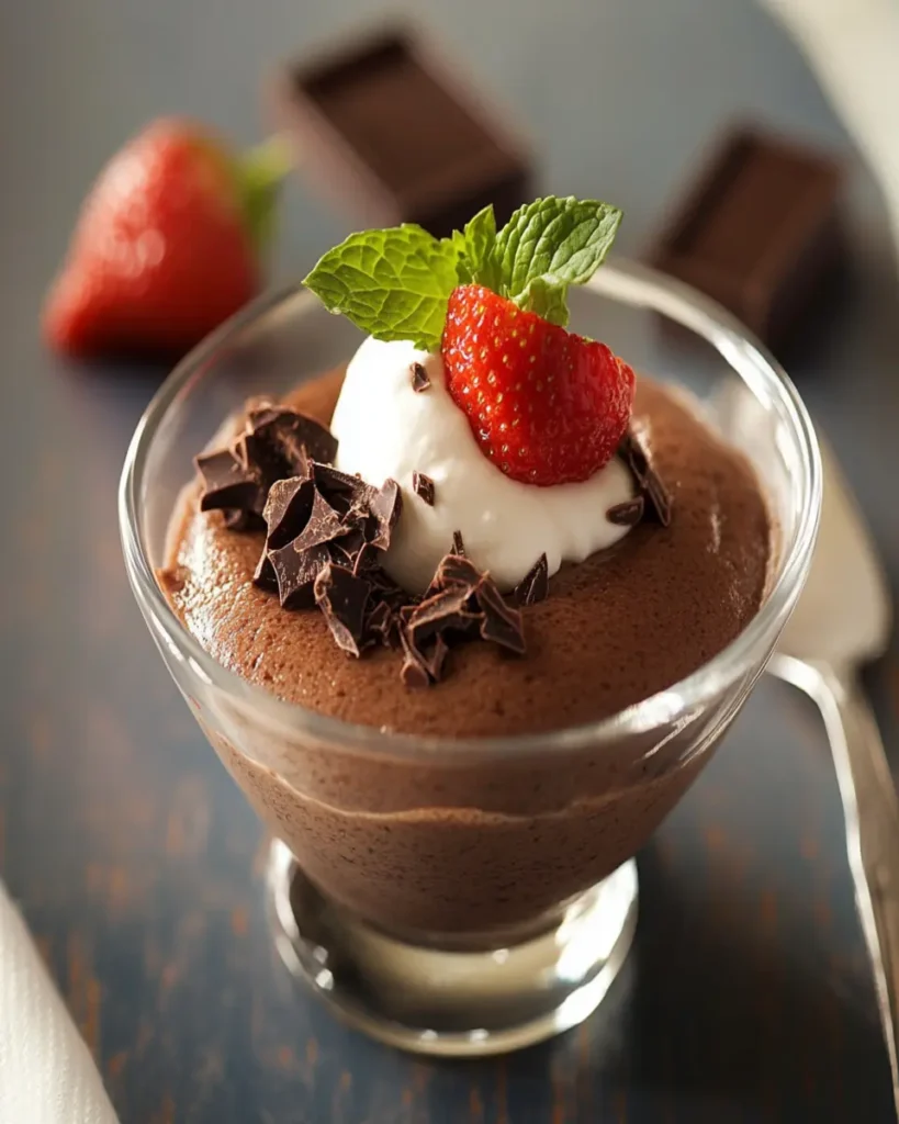 Homemade Chocolate Mousse First Image First Image