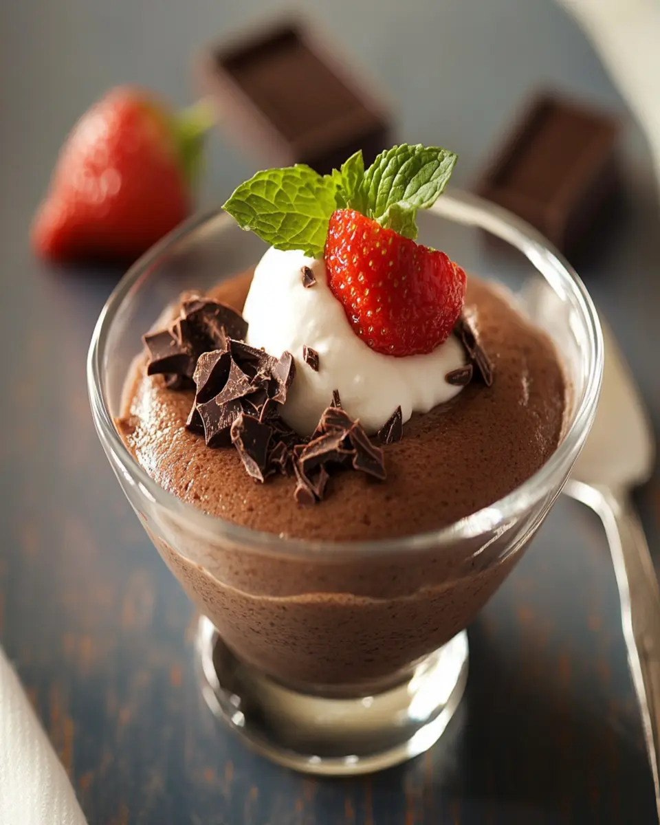 Homemade Chocolate Mousse First Image First Image