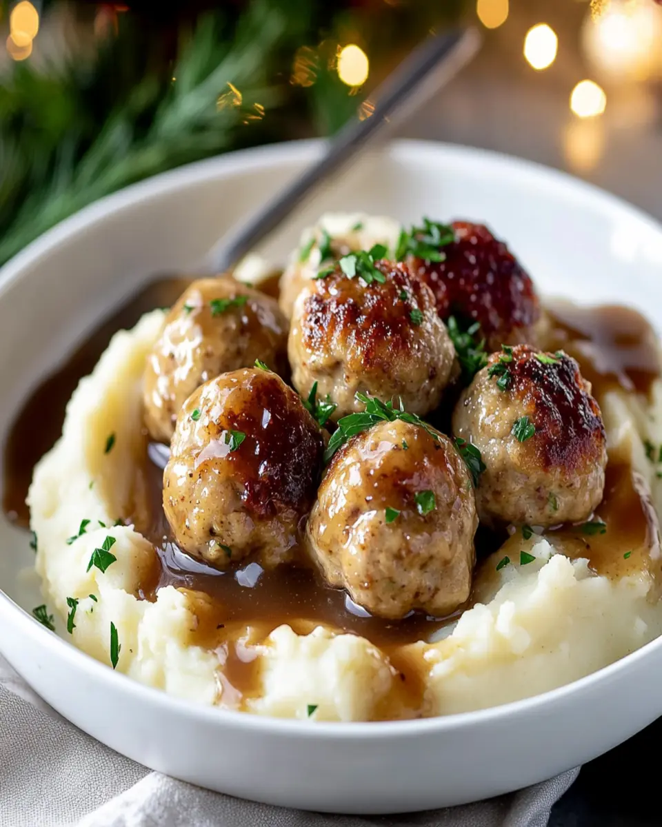 Turkey and Stuffing Meatballs First Image First Image