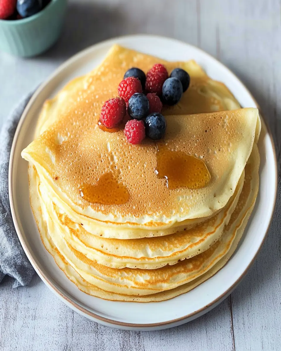 How to Make Crepes with Pancake Mix First Image First Image