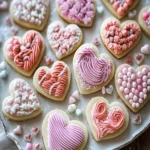 Buttercream Frosted Heart Shaped Cookies First Image First Image