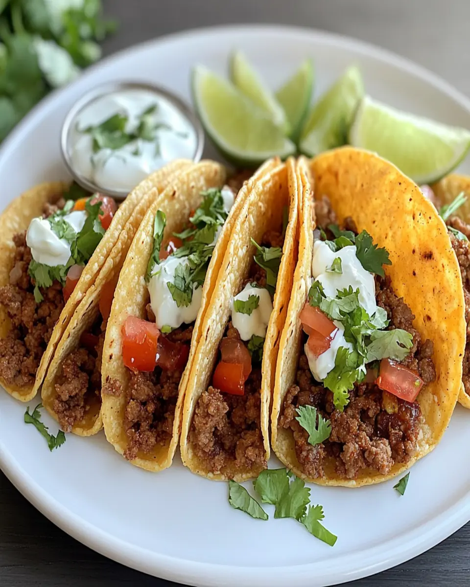 Crispy Ground Beef Tacos First Image First Image