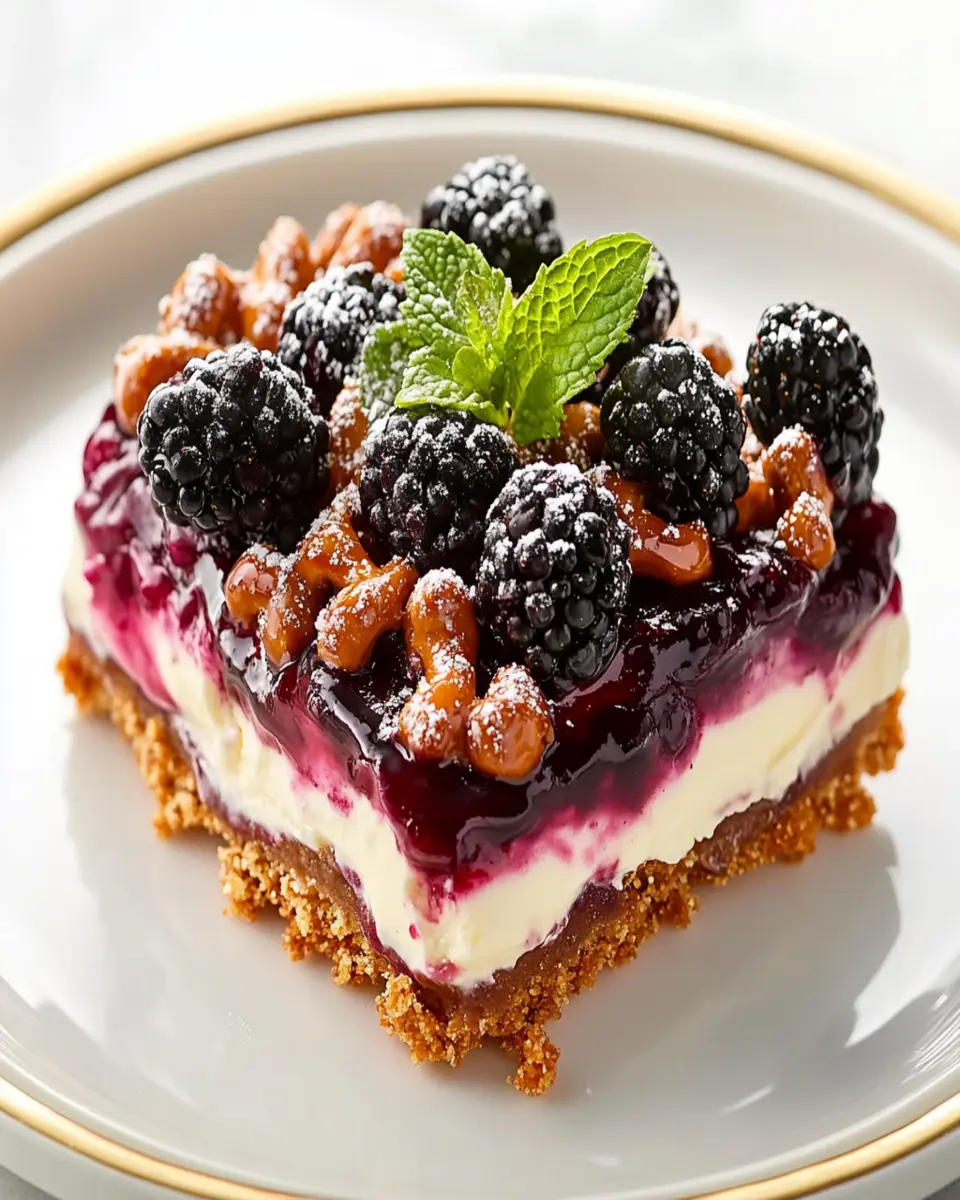 Salted Bliss Blackberry Pretzel Fusion – Sweet & Salty Dessert First Image First Image