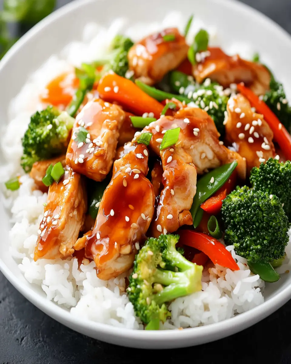 Slow Cooker Teriyaki Chicken and Stir Fry Veggies Recipe First Image First Image