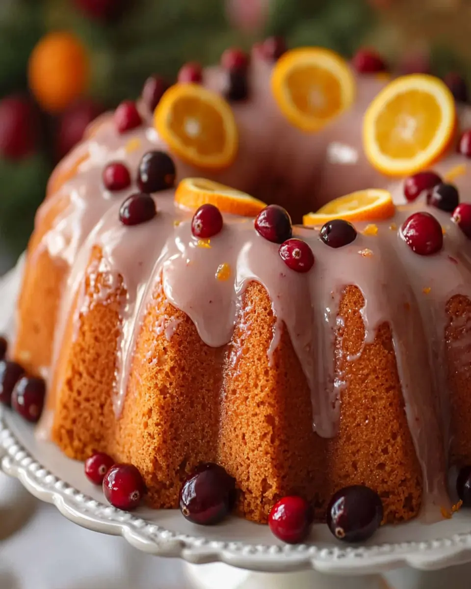 Cranberry Orange Bundt Cake First Image First Image