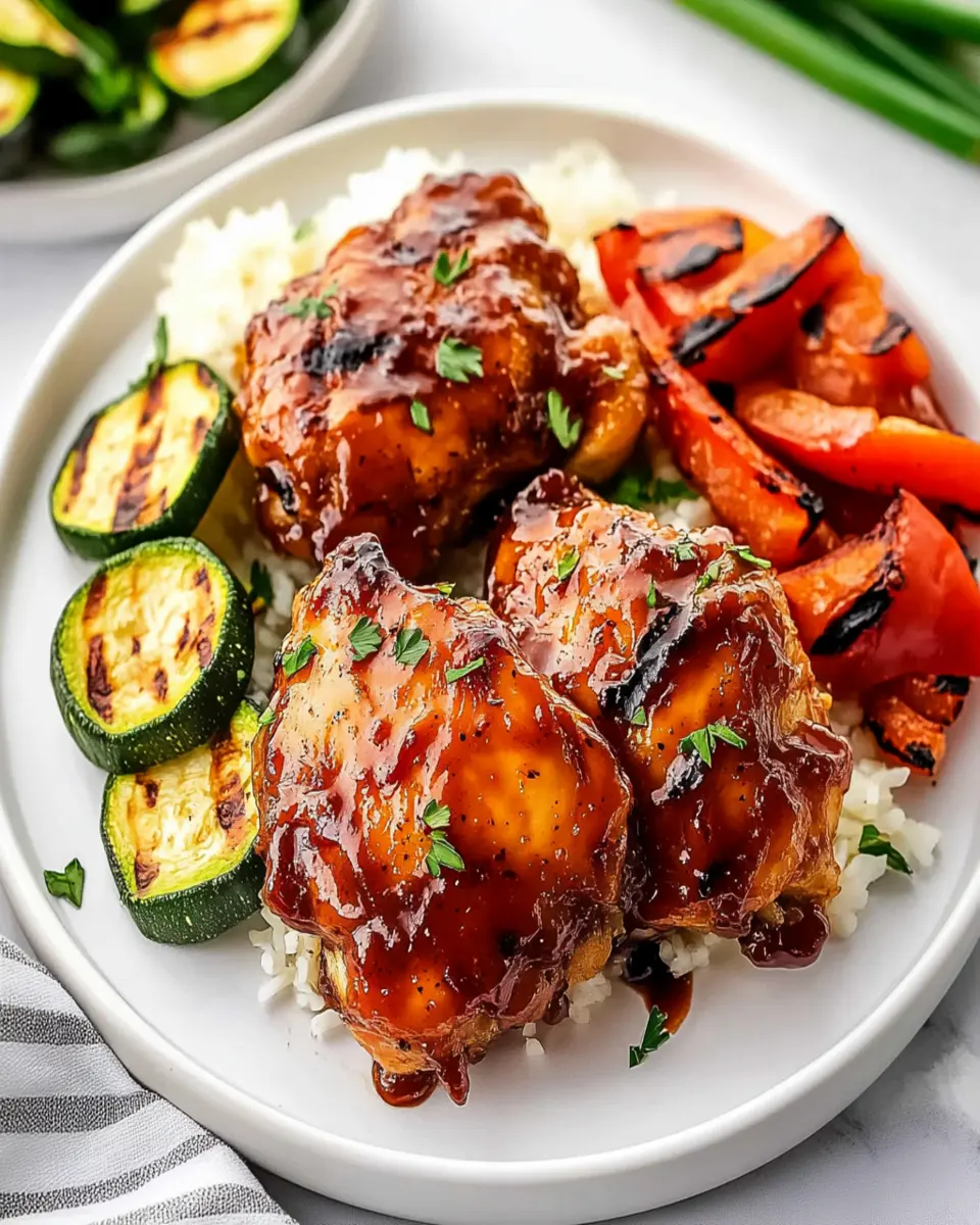 BBQ Baked Boneless Chicken Thighs – Easy Recipe First Image First Image