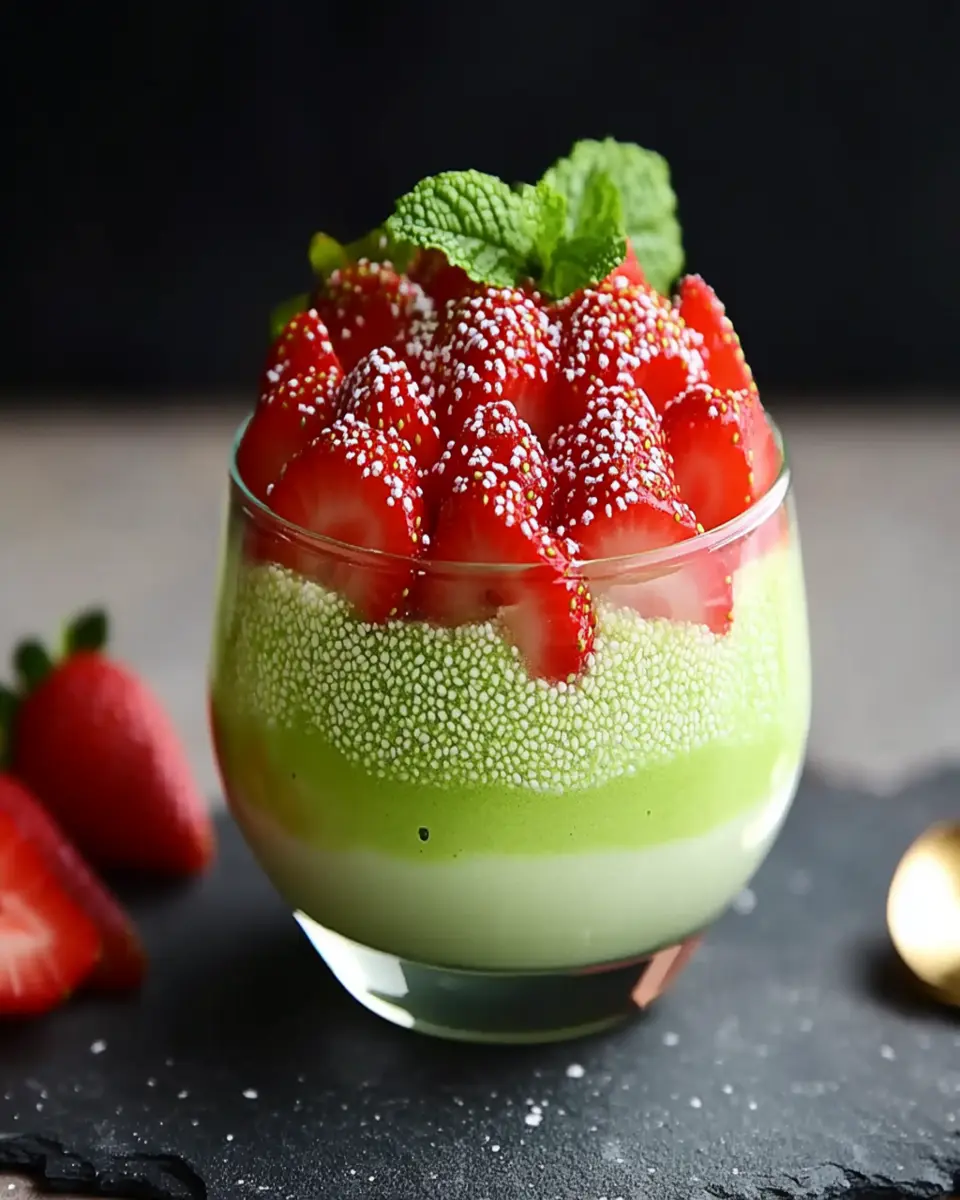 Strawberry Matcha Sago First Image First Image