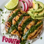 Peruvian Chicken and Rice with Green Sauce Rocks First Image First Image
