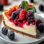 Velvety Vanilla Berry Cheesecake – Creamy & Elegant Dessert First Image First Image