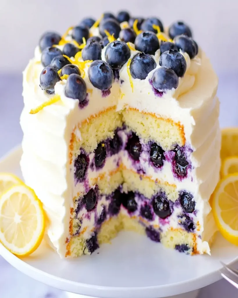 Lemon Blueberry Cake First Image First Image