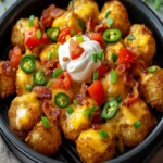 Air Fryer Breakfast Loaded Tater Tots (Totchos) First Image First Image