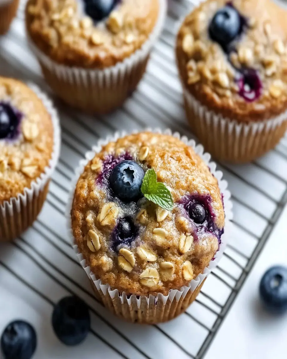 Blueberry Oatmeal Muffins First Image First Image