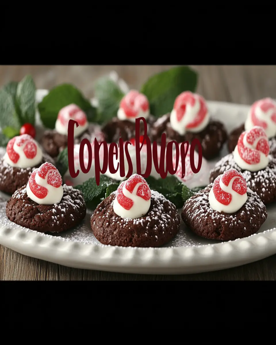 Chocolate Peppermint Blossoms Recipe First Image First Image