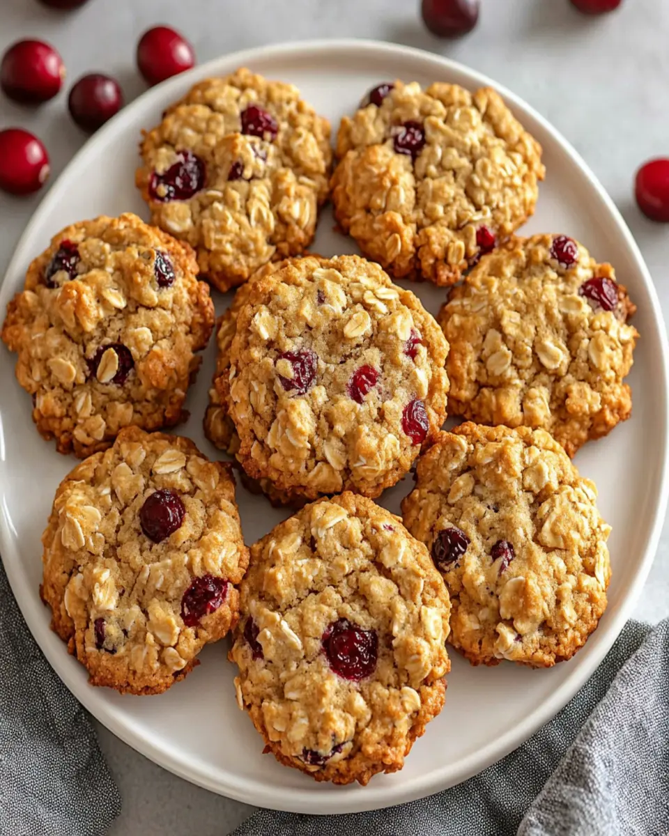 Cranberry Oatmeal Cookies First Image First Image