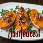 Twice Baked Sweet Potatoes with Pecans and Cinnamon Recipe First Image First Image