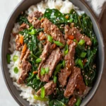Slow Cooker Korean Beef Spinach Rice First Image First Image