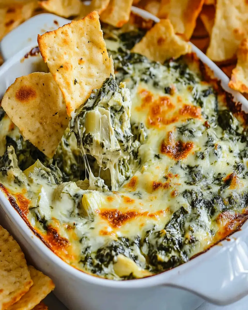 Hot Spinach Artichoke Dip First Image First Image