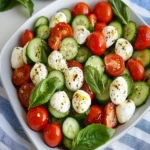 Easy Cucumber Mozzarella Salad First Image First Image